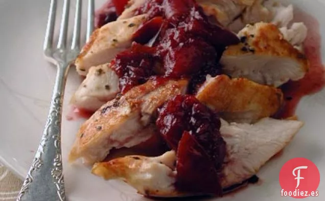 Pollo a la Parrilla con Salsa de Ciruela de Pinot