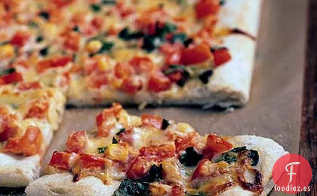 Cuadrados de Ajo, Tomate y Albahaca Asados