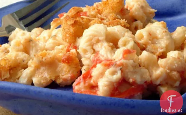 Macarrones con Queso y Tomates Asados