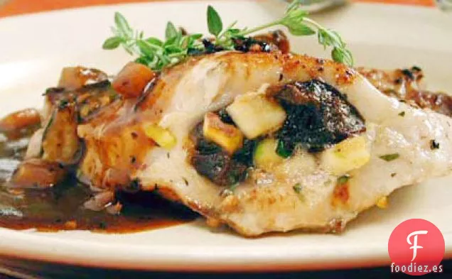 Chuletas de Cerdo Rellenas De Manzana