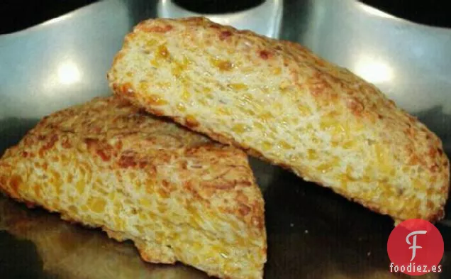 Bollos de queso cheddar de manzana