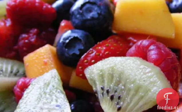 Ensalada De Frutas Con Jarabe De Manzana Y Vainilla