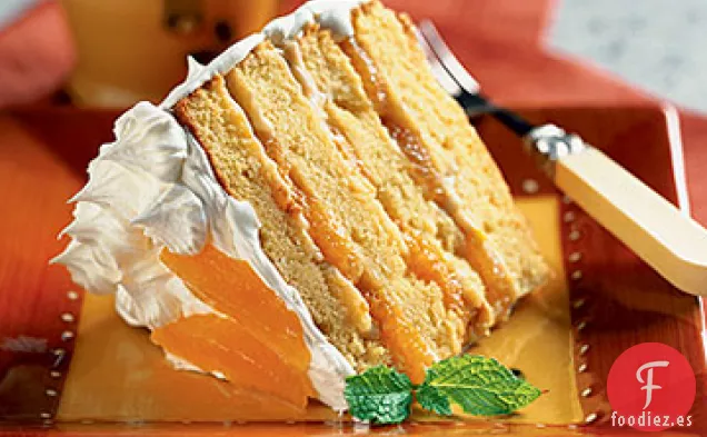Pastel de Crema de Naranja y Almendras