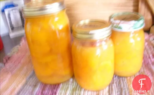 Albaricoques Enlatados Con Jarabe De Piña Naranja