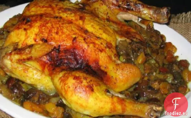 Pollo Asado Con Frutas Secas y Almendras