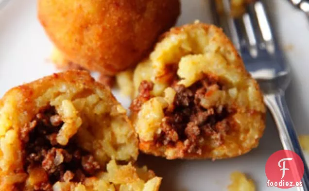 Arancine (Bolas de Arroz con azafrán)