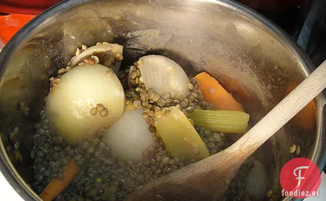Cocinar el libro: Lentejas con Panceta