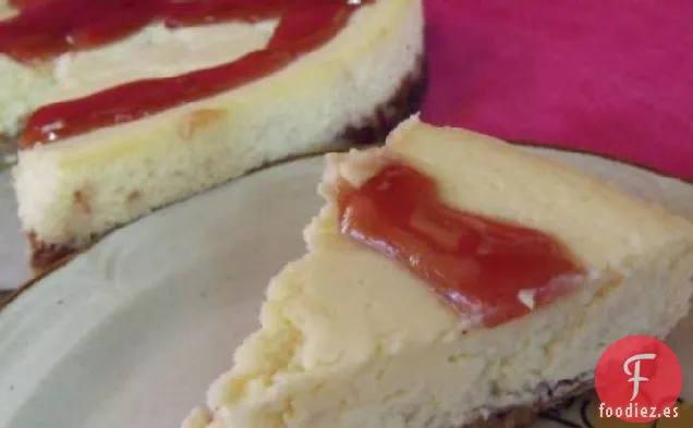 Tarta de Queso Al Horno de Vainilla Con Corteza de Avellana y Canela