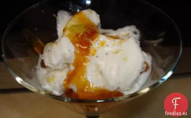Cobertura de Helado de Albaricoque con Canela