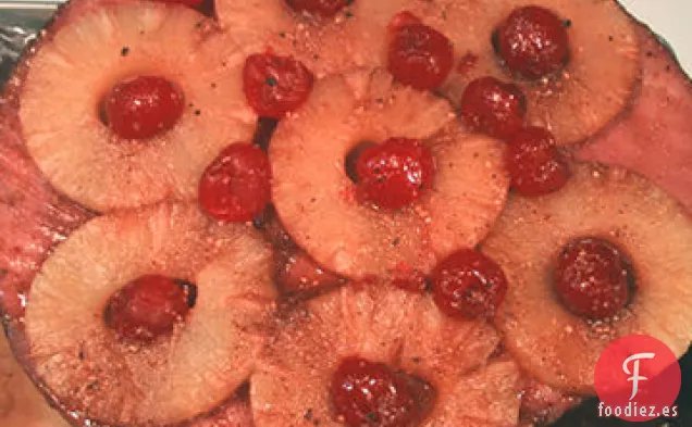 Jamón Glaseado De Albaricoque Con Chutney De Arándanos