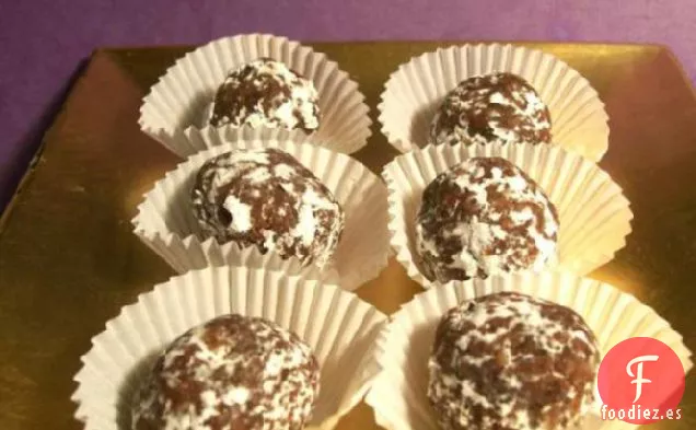Bolas de Chocolate con Almendras y Albaricoque