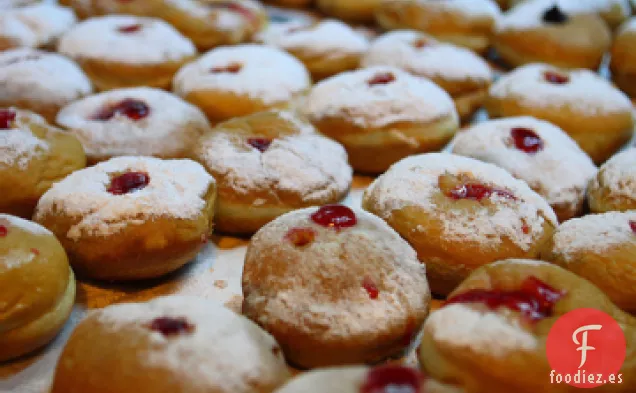Sufganiyot (Donuts de gelatina de Hanukkah)