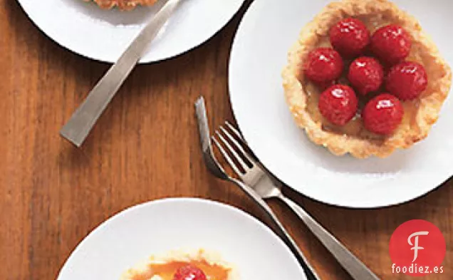 Tartas de Mazapán y Frambuesa