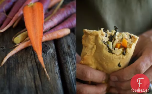 Empanadas de Pollo y Verduras con Corteza de Espino de Masa Madre