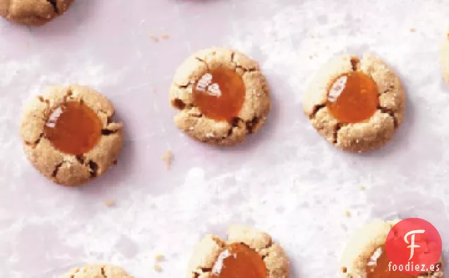 Galletas con Huellas Dactilares de Almendra y Albaricoque