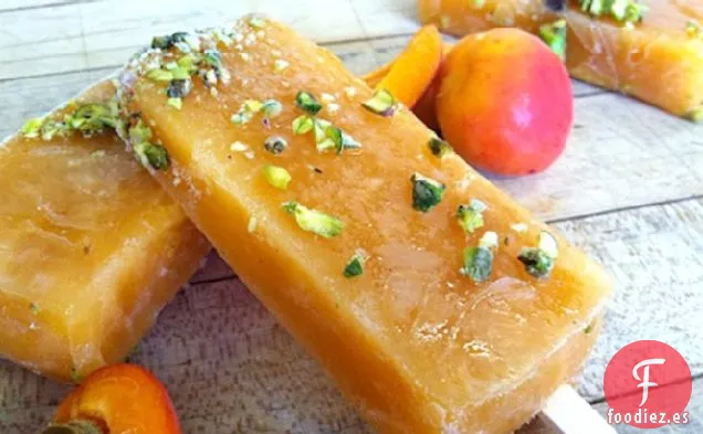 Paletas de Albaricoque y Vainilla Tostadas