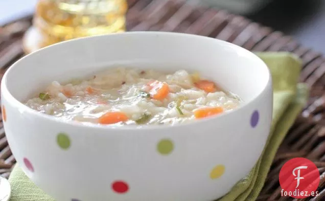 Sopa Clásica De Pollo Y Arroz
