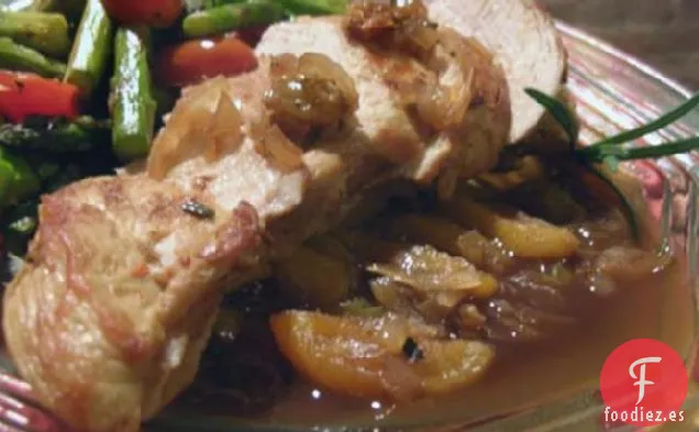 pollo con frutas secas
