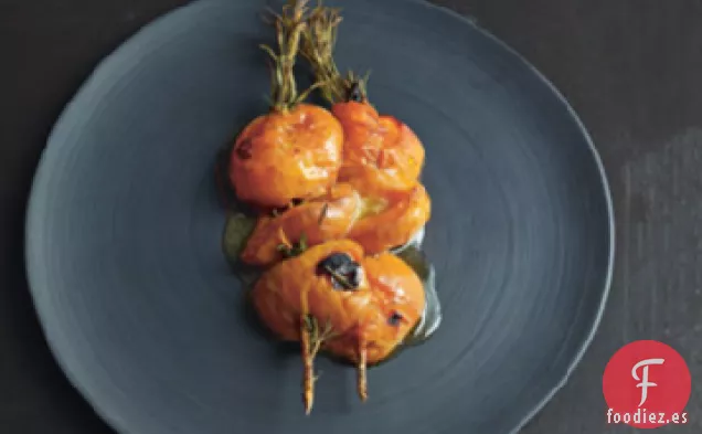 Brochetas de Albaricoque y Romero