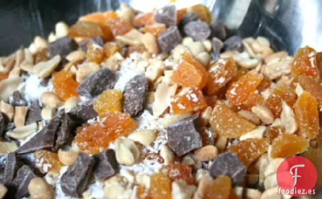 Barritas Decadentes de Almendras, Albaricoques y Chocolate Blanco (Mezcla de Galletas)