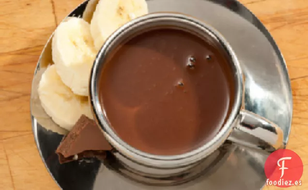 Receta de Chocolate Caliente de Plátano