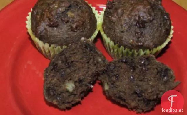 Muffins de Plátano de Chocolate Decadence