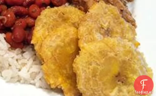Tostones Puertorriqueños (Plátanos fritos)