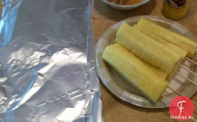 Palitos de Plátano y Piña a la Parrilla