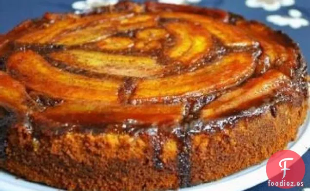 Pastel de Plátano Al Revés
