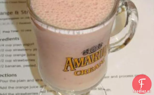 Batido de Crema de Naranja y Fresa