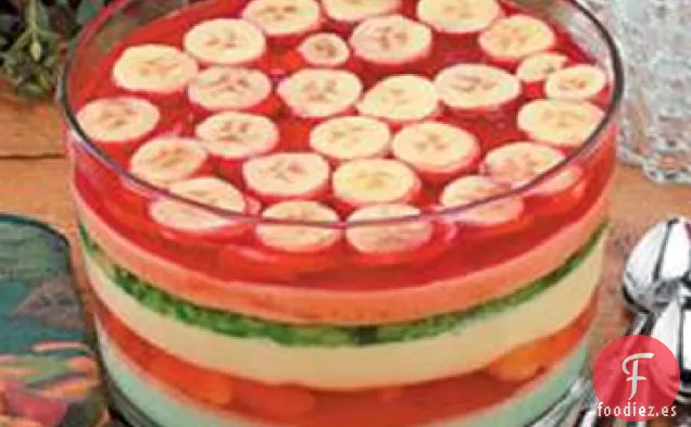 Ensalada de Gelatina de Seis Capas