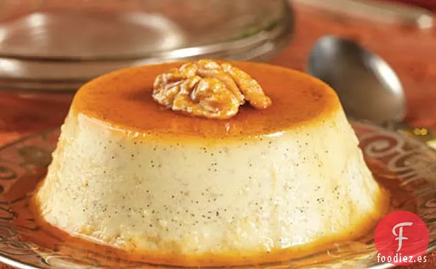 Flanes de Vainilla, Plátano y Caramelo