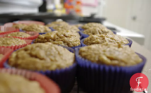 Muffins de Avena Instantáneos de Plátano