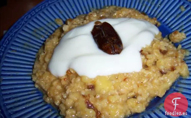 Harina de Avena de Plátano con Fecha Naranja