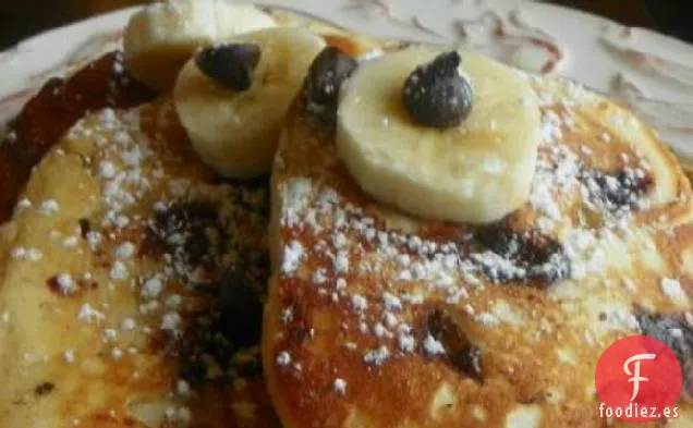 Panqueques Rápidos de Plátano y Chocolate