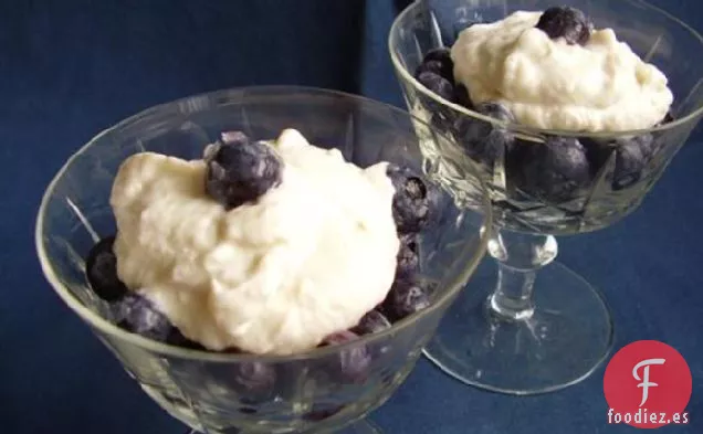 Arándanos Con Salsa De Plátano