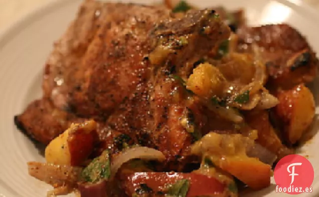 Chuletas De Cerdo Estofadas Con Salsa De Cebolla (Ww)