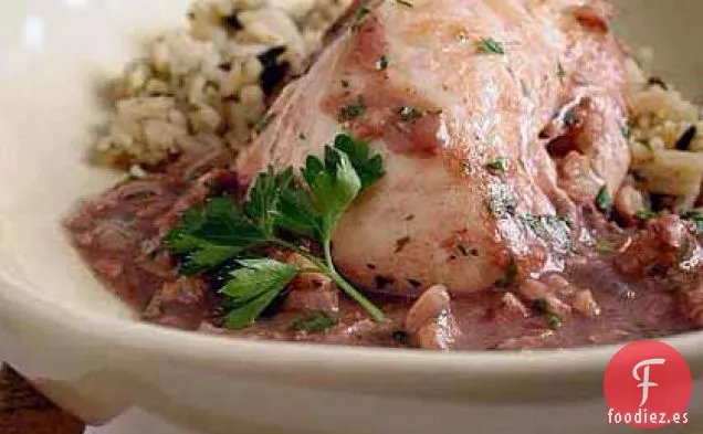 Pollo Estofado en Salsa de Nueces
