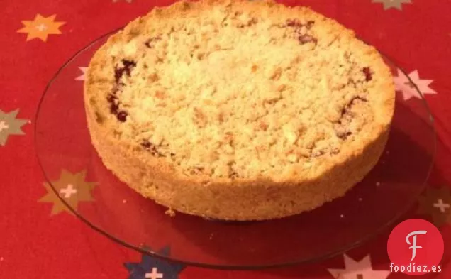 Tarta De Mermelada De Frambuesa Con Crumble De Almendras
