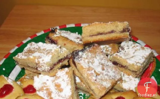 Barras de Linzer Navideñas