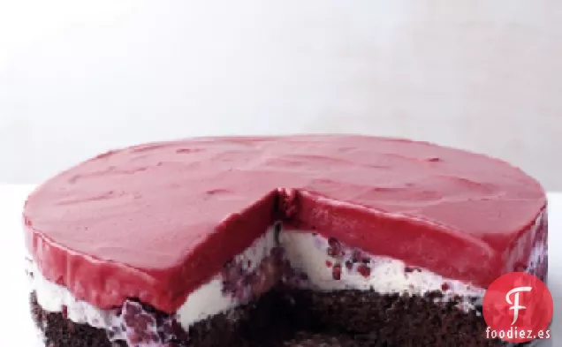 Pastel de Helado de Chocolate y Bayas