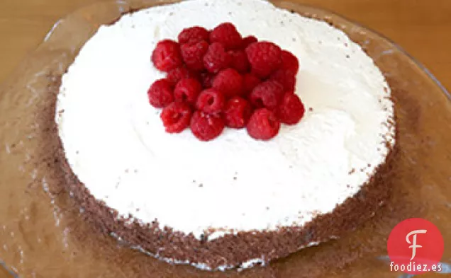 Receta de Pastel de Cassis de Chocolate con Frambuesas