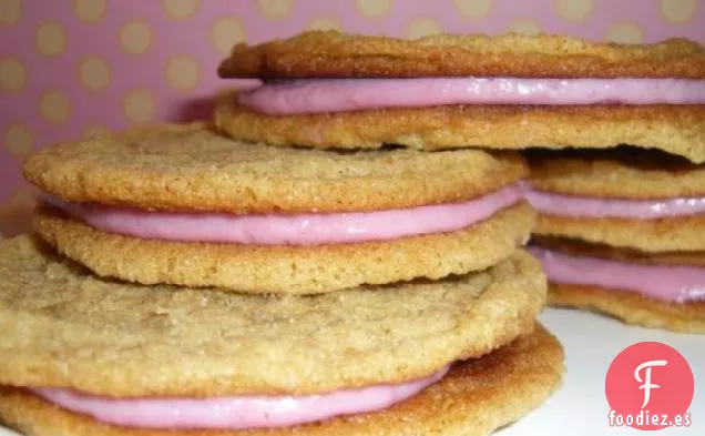 Galletas de Sándwich de Crema de Frambuesa