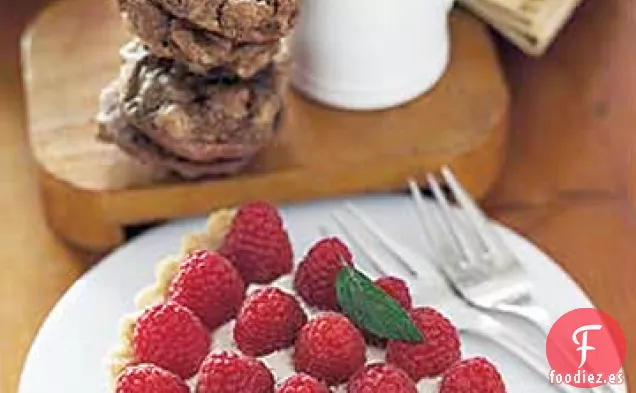 Tarta de Crema de Frambuesa Fresca