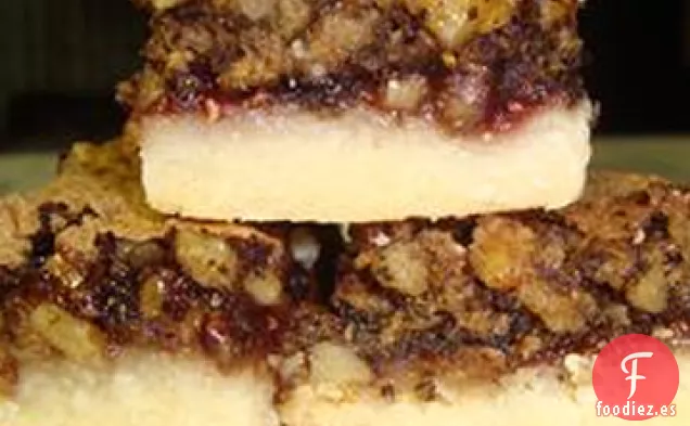 Galletas de Mantequilla de Nuez y Frambuesa