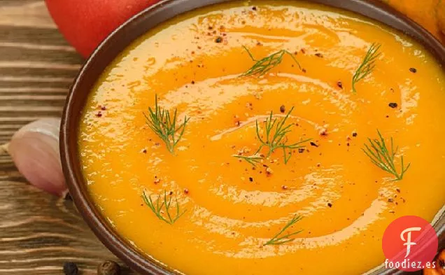 Sopa de Calabaza Vegetariana Saludable