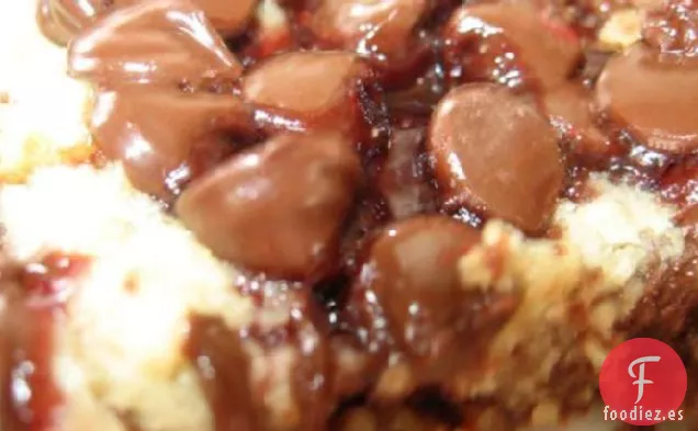 Barras de Miga de Chocolate y Frambuesa