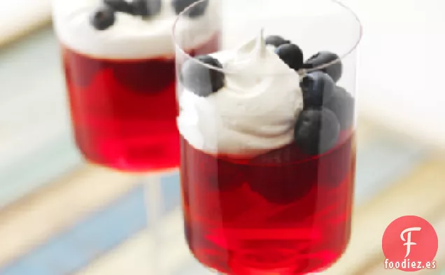 Parfaits de Gelatina de Frambuesa