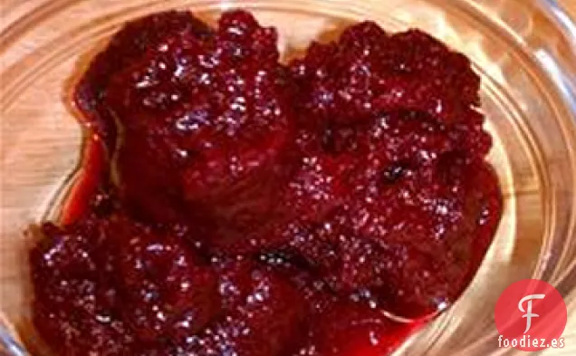 Blackberry con Sorbete de Vino tinto