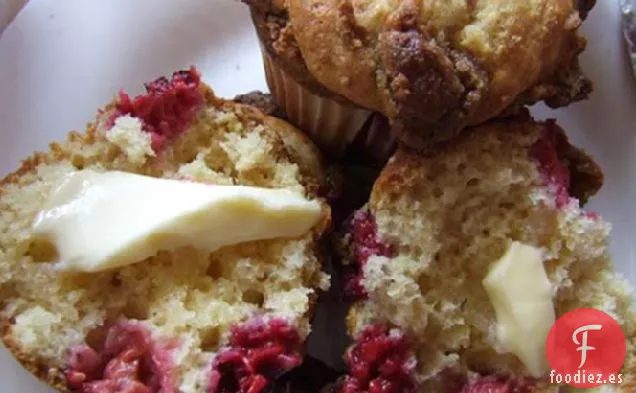 Muffins de Streusel de Frambuesa